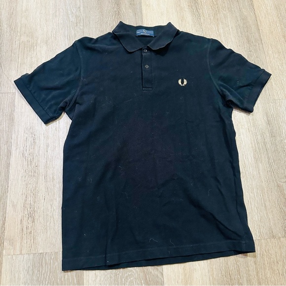 Fred Perry The Perry Polo Black 40 UK Med - Picture 3 of 9